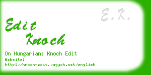 edit knoch business card